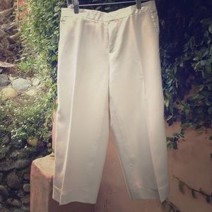 Marc Jacobs real patent leather tuxedo stripe cropped wide leg pants